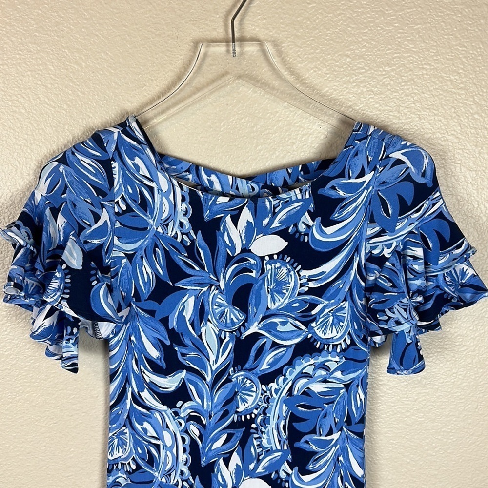 LILLY PULITZER HIGH TIDE NAVY DIANNA DRESS - Picture 4 of 10
